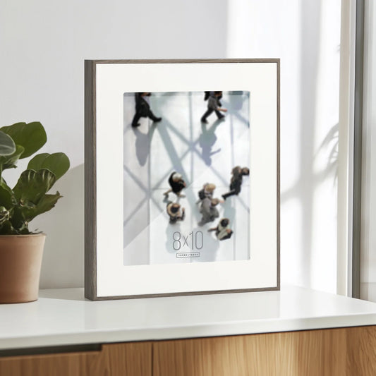 Boulevard Ash Veneer Photo Frame with Matte | 8x10 Inch