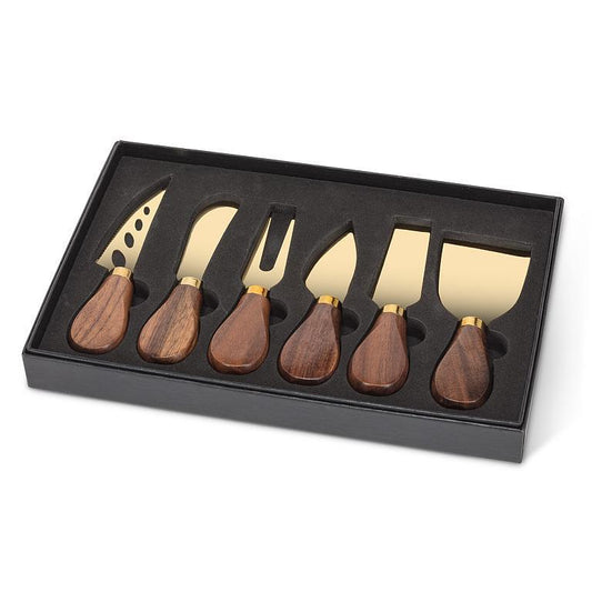 Walnut Handled Cheese Knives | Set of 6