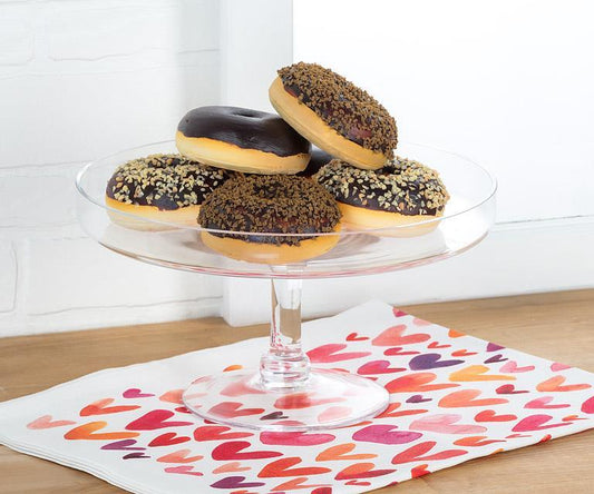 Pedestal Cake Plate with Rim