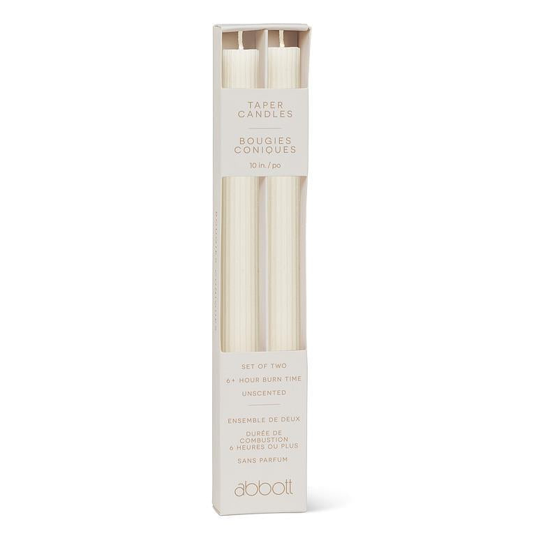 Ridged Taper | Ivory