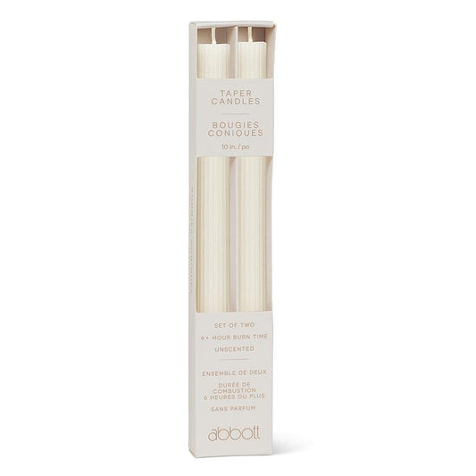 Ridged Taper | Ivory