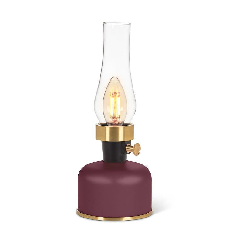 Lantern LED Lamp with Chimney | Burgundy