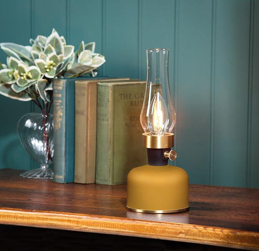 Lantern LED Lamp with Chimney | Ochre
