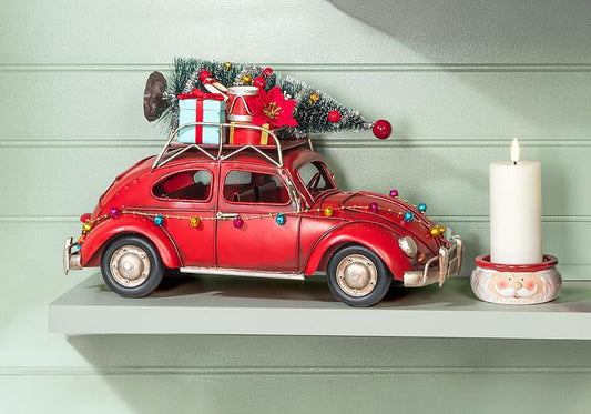 Beetle Car with Christmas Tree & Gifts