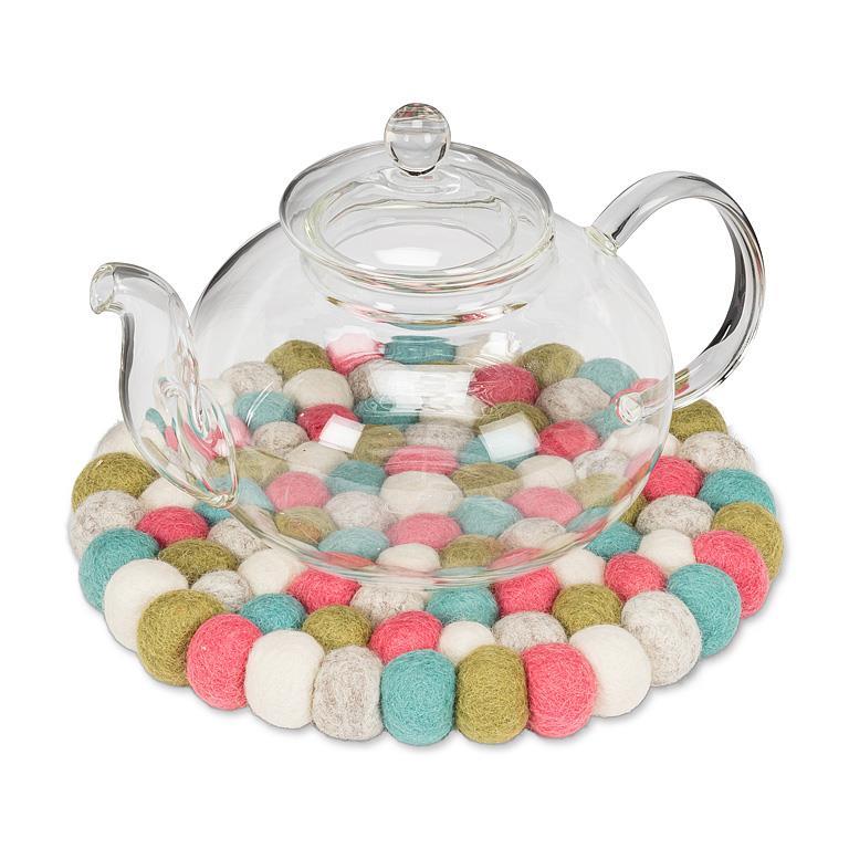 Felt Ball Trivet | Spring Colors