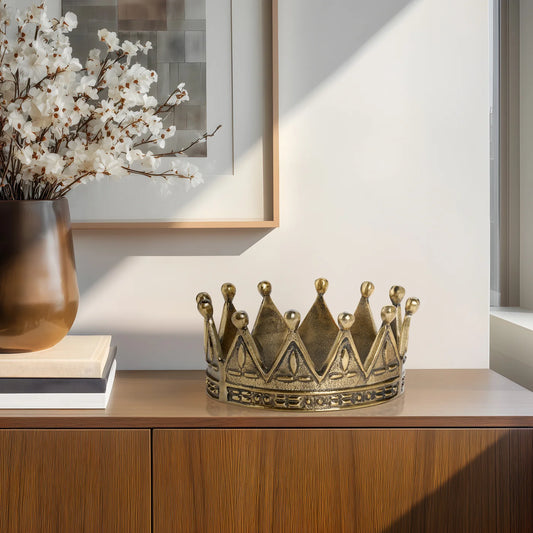 Vintage Gold Crown Decor Sculpture