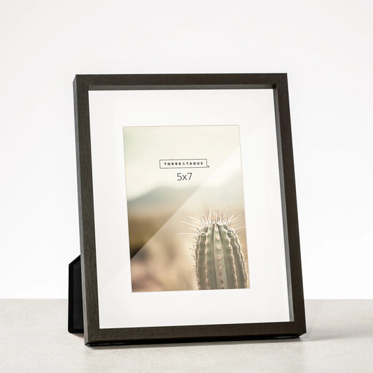 Capri Woodgrain Photo Frame |  Black |5x7