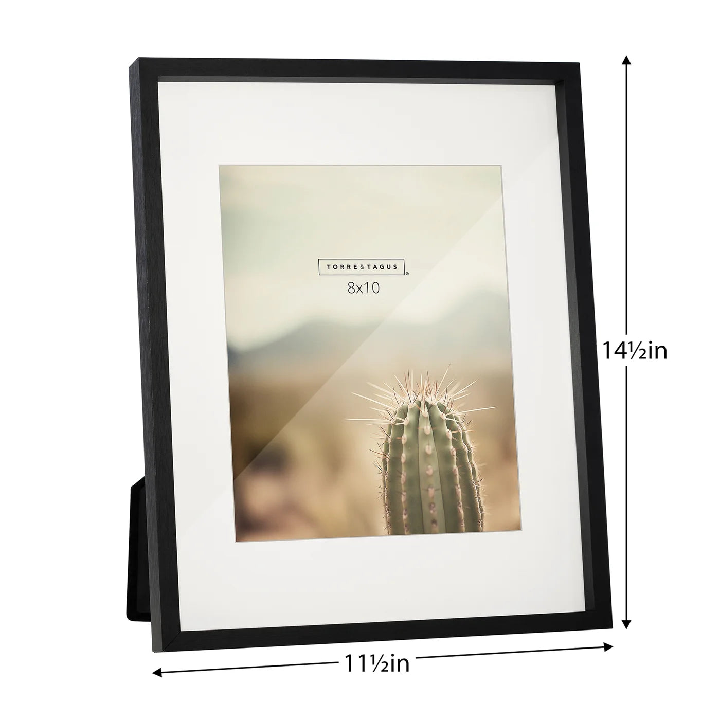 Capri Woodgrain Photo Frame |  Black |  8x10