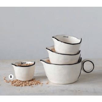 Stoneware Measuring Cups