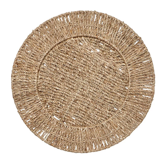 Round Seagrass Charger |  Natural