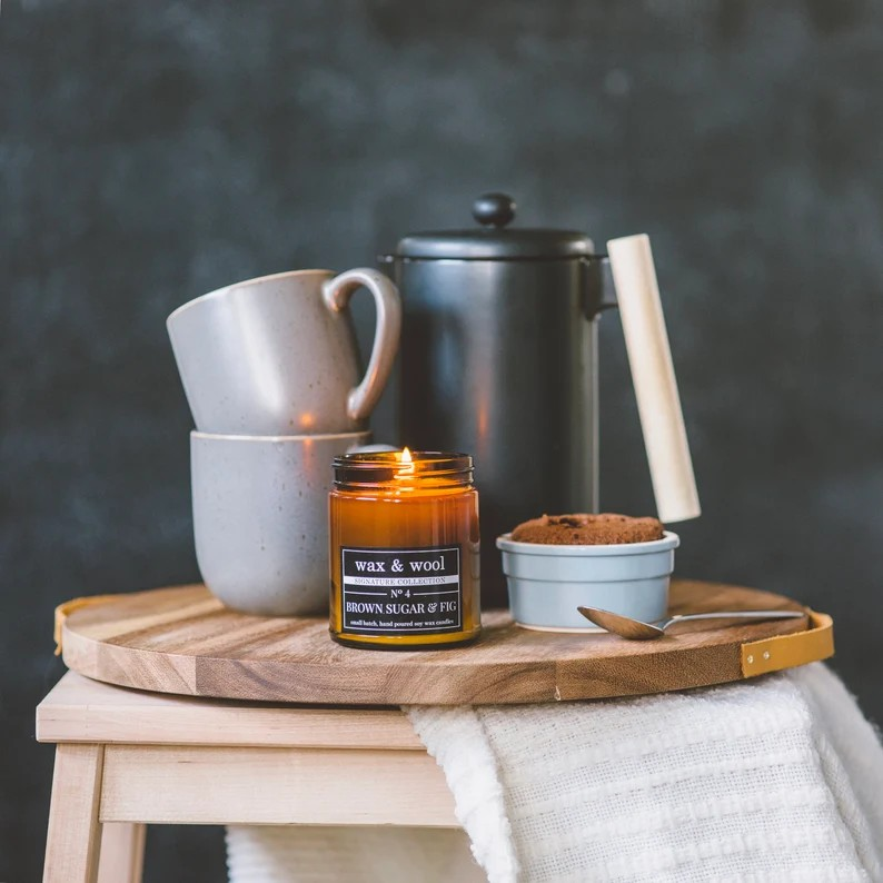 Jar Candle by Wax & Wool | Brown Sugar & Fig