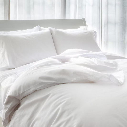 St. Geneve | White | Split King | Porto Satin |  Sheet Set