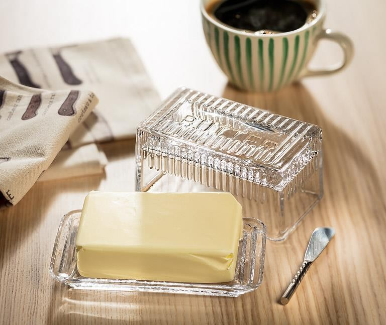 Large Covered Butter Dish