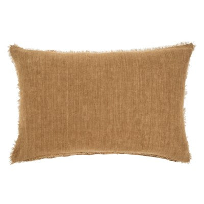 Lina Linen Pillow (Rectangle) | Tawny