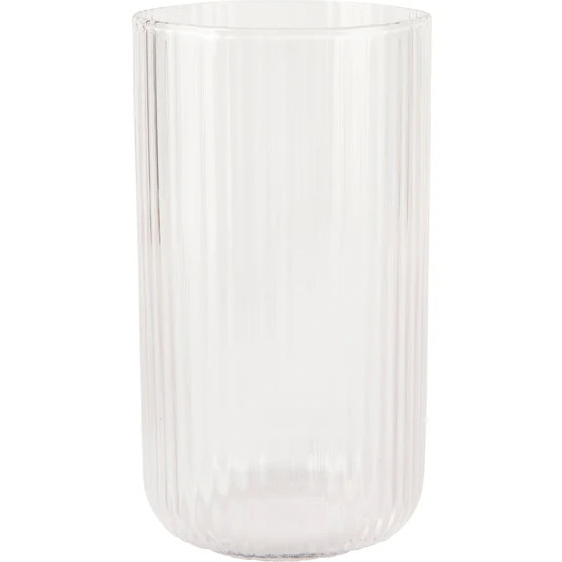 Clear Fluted Tumbler | Tall