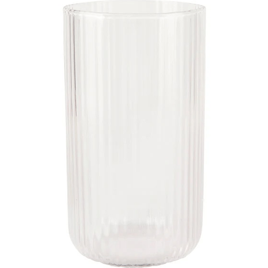 Clear Fluted Tumbler | Tall