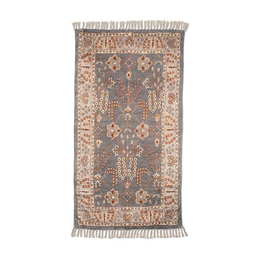Printed Floor Rug | Dark Grey