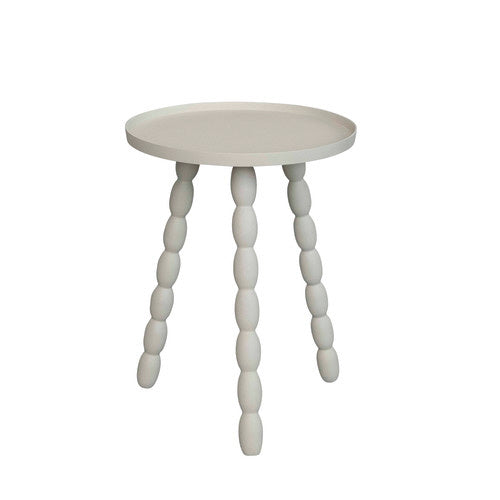 Aluminum Side Table | Matte Light Grey