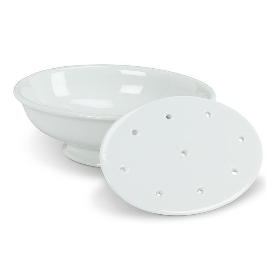 Porcelain Soap Dish & Strainer