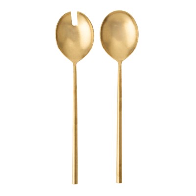 Tides Salad Servers | Tumbled Gold