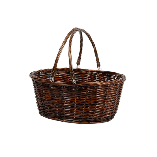 OVAL WILLOW SHOPPER WITH DROP HANDLES