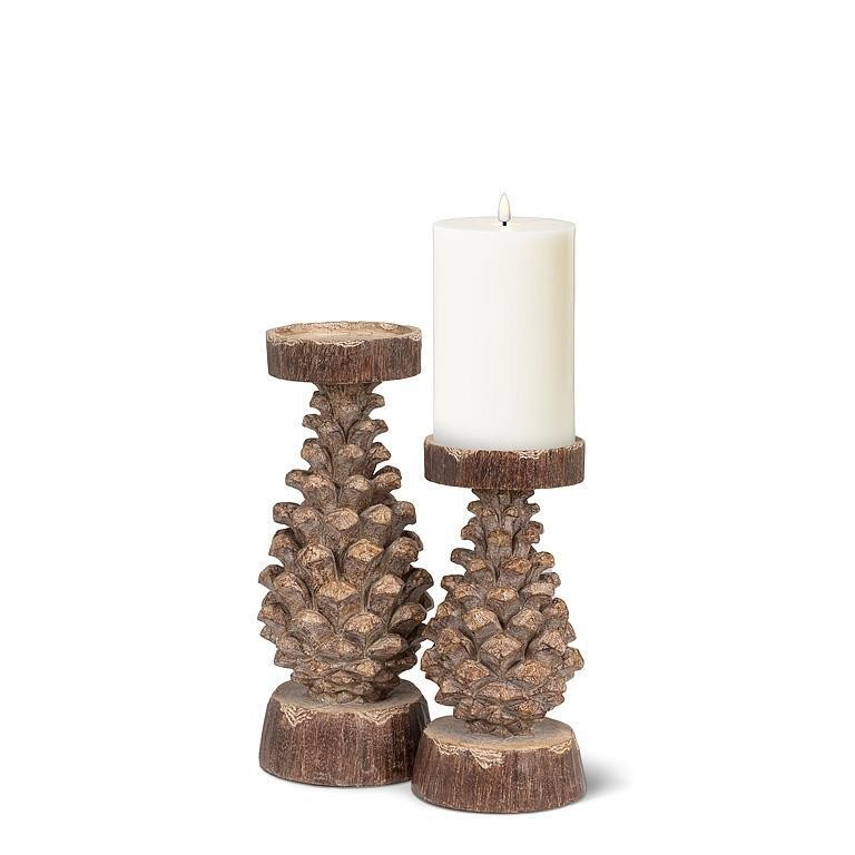 Pinecone Pillar Holder | Large