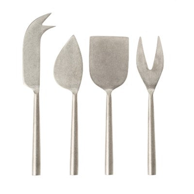 Tides Cheese Knives | Tumbled Stainless