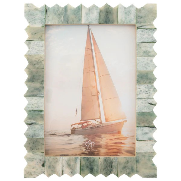 Natural Bone Picture Frame | Carved Edge