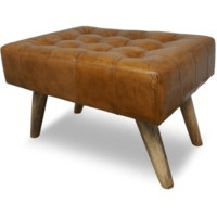 Hammingway Leather Stool