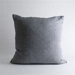 Lina Linen Pillow | Steel Grey