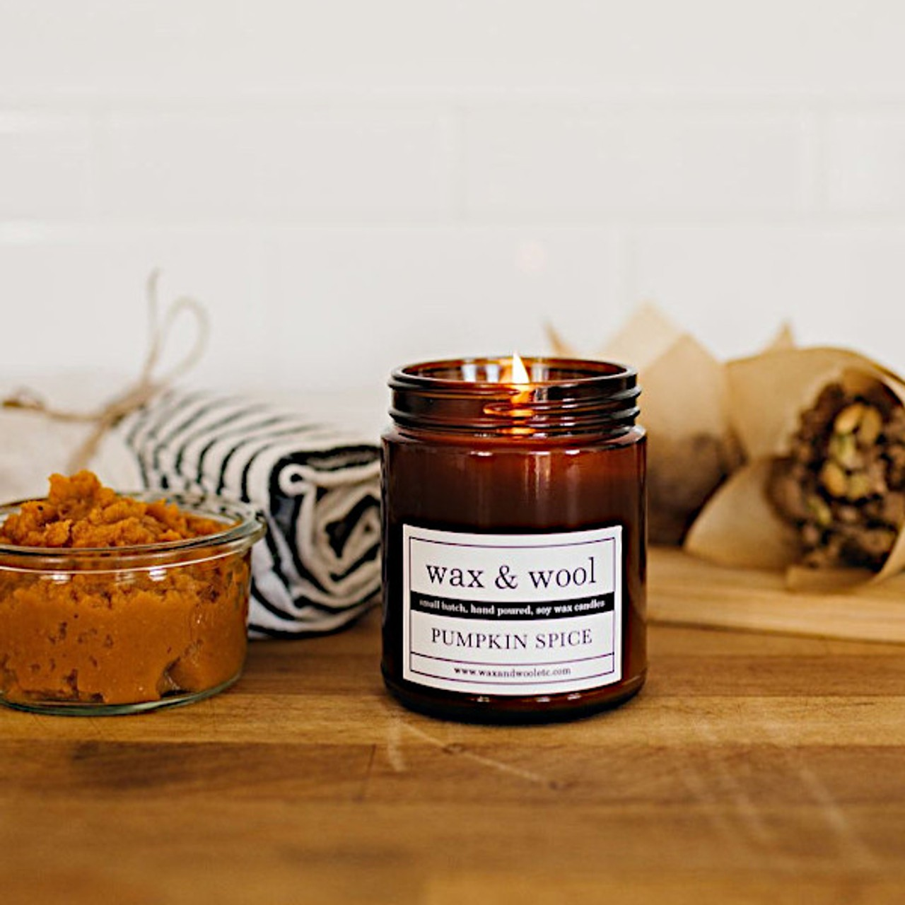 Jar Candle by Wax & Wool | Pumpkin Spice