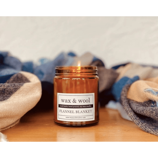 Jar Candle by Wax & Wool | Flannel Blanket