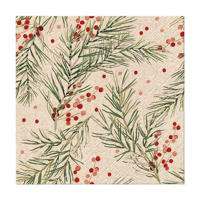Cocktail We Care Holly Napkins | Small