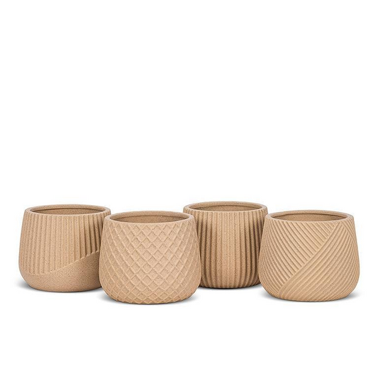 Textured Barrel Planter | Waffle