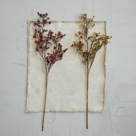 Faux Berry Stem | Burgundy