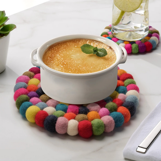 Modwool Felt Ball Trivet | Multi Colour