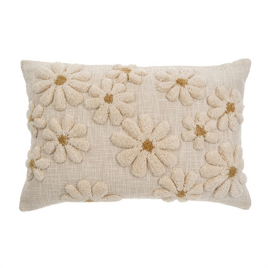 Tufted Daisy Pillow