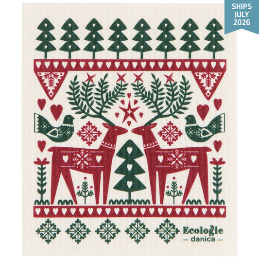 Folk Forest Swedish Dishcloths