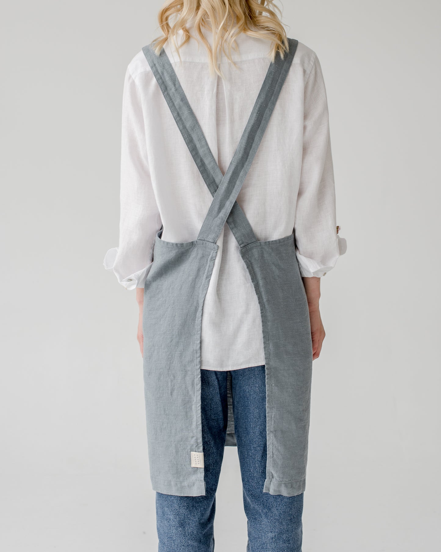 Cross Back Apron |  Blue Fog