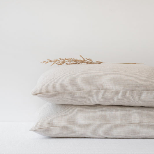 Pillowcase  | Natural Stripes | Queen