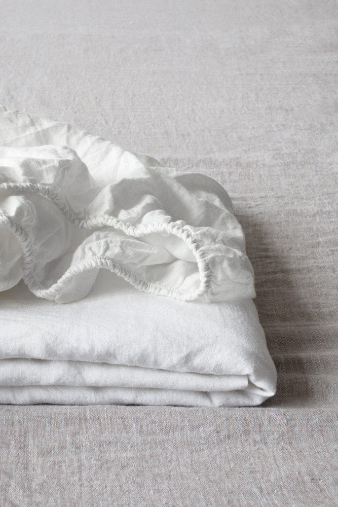 Fitted Sheet |  White | King
