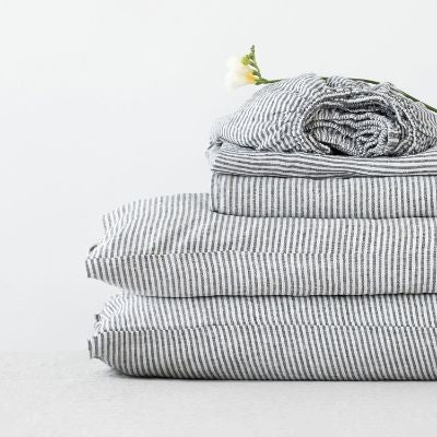 Sheet Set - Thin Black Stripe