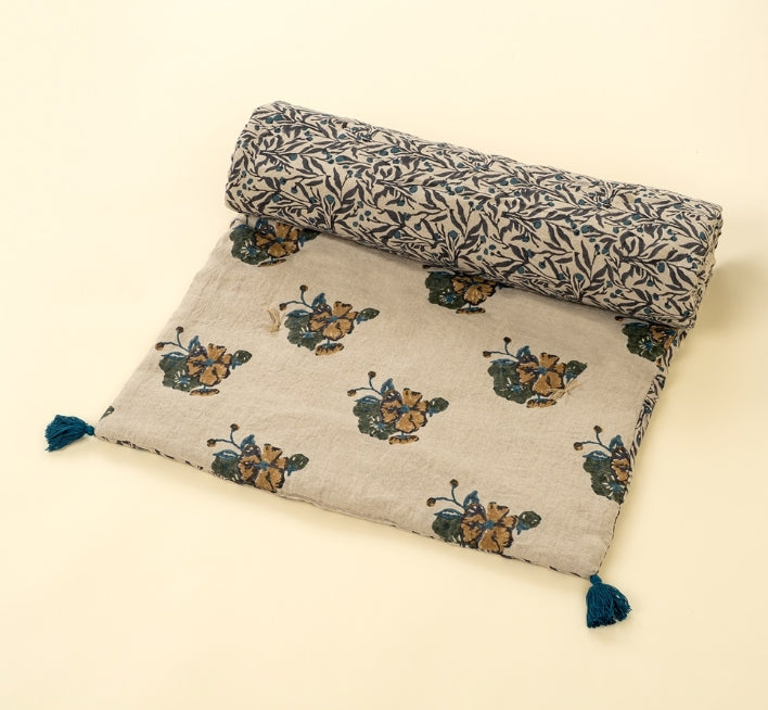 Meadow Linen Block Print French Mattress