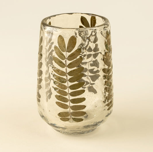 Pressed Fern Bud Vase