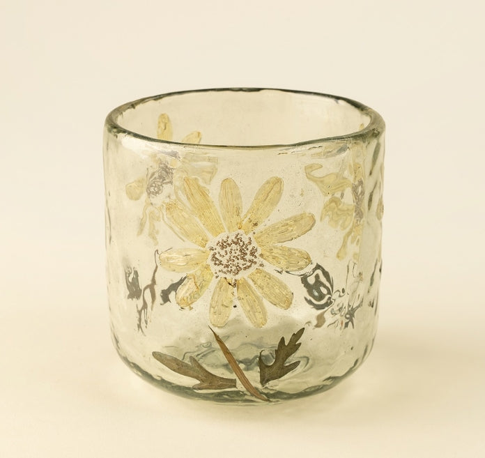 Pressed Daisy Bud Vase |  Cream