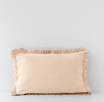 Linen Tales | Brazilian Sand | Standard | Linen Pillowcase with Frills