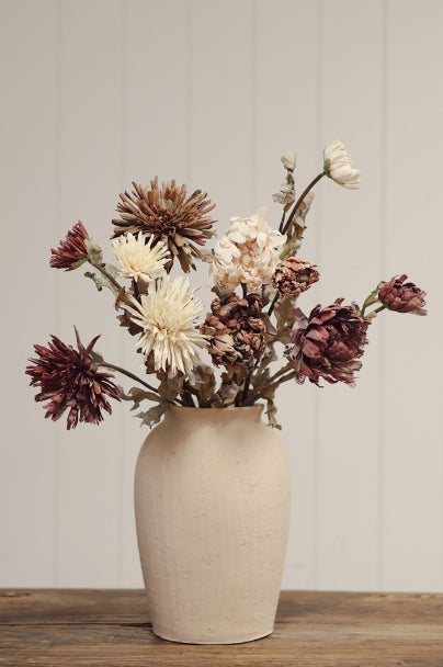 Real Touch Dahlia Spray |  Cream