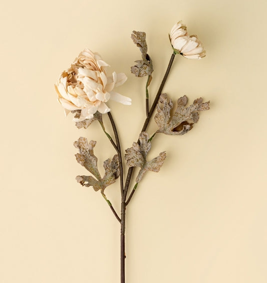 Real Touch Blooming Dahlia Spray | Cream