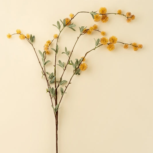 Golden Globe Flower Spray