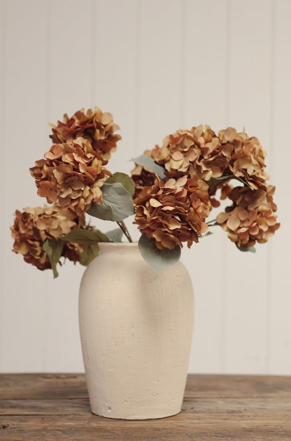 Autumn Hydrangea Spray |  Burnt Orange